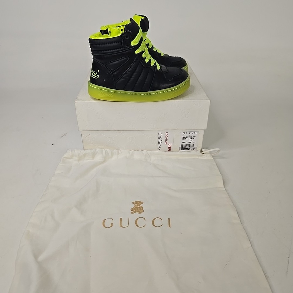 Gucci Toodler Sneakers Size 2‎ With Box And Bag 324951